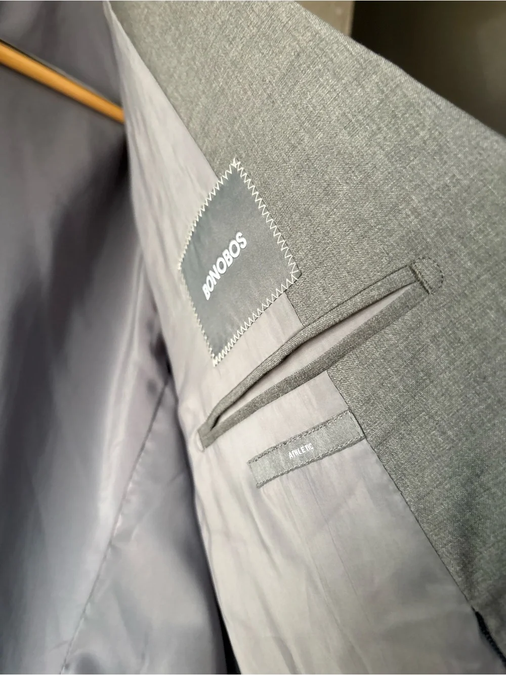 Bonobos Light Gray Single-Breasted Sport Coat